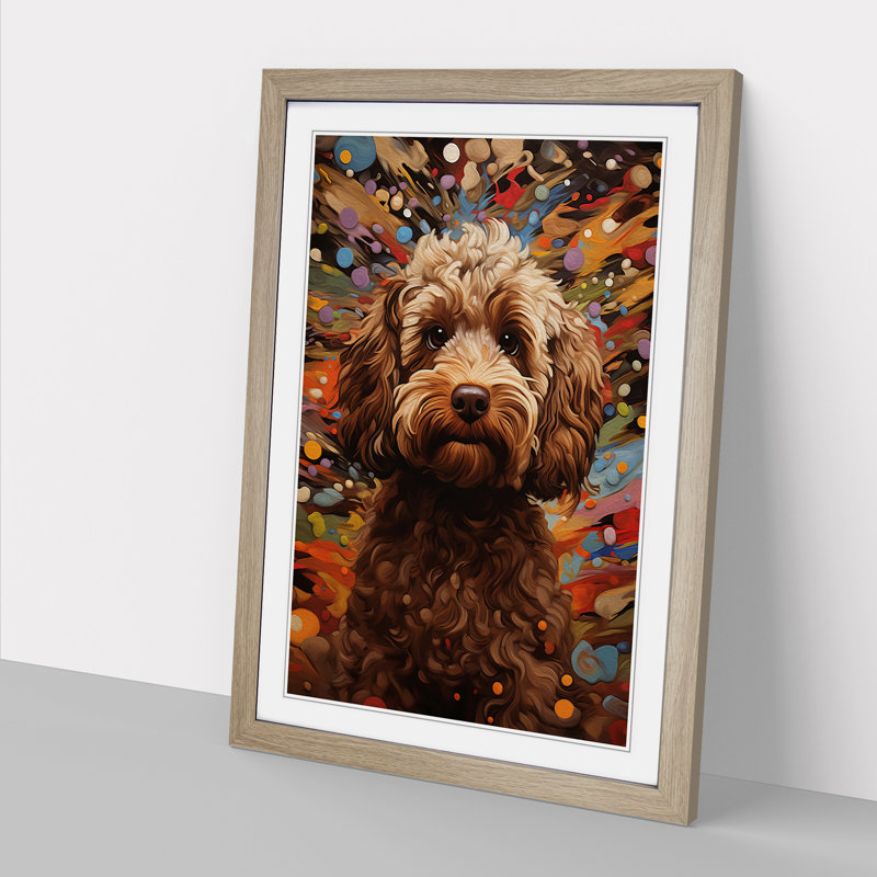 Single Picture Frame Print on Wood, Oak Framed, 64cm H x 46cm W