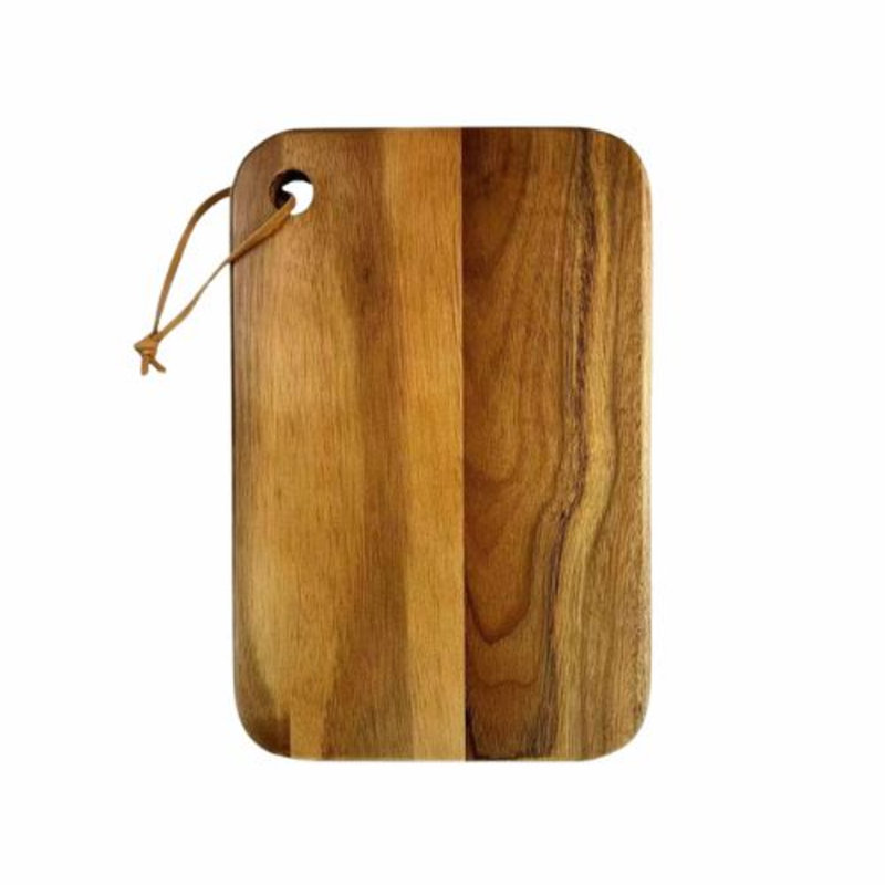 Planche à découper en acacia - Grande planche de bois pour la viande, le fromage et les légumes, 8,87 po x 12,81 po