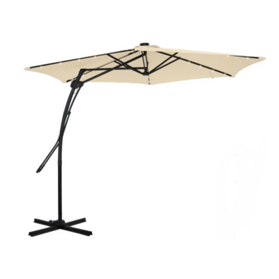 Parasol lumineux en porte-à-faux 10 pi Dantez