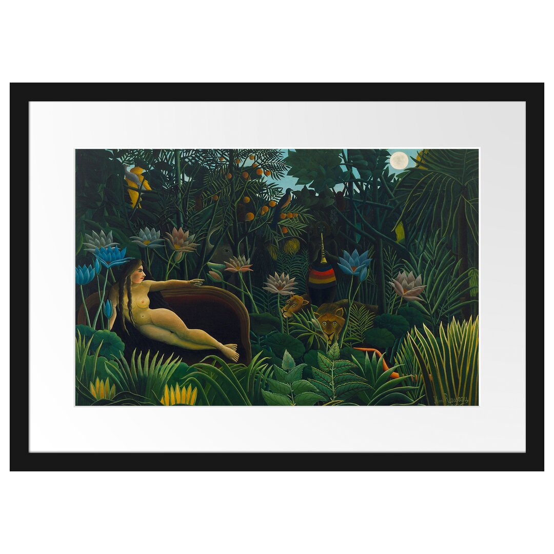 Gerahmter Kunstdruck The Dream von Henri Rousseau