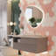 Miroir de salle de bain 30 po H x 32 po à fixation murale rétro sans cadre avec fonction anti-buée et mémoire