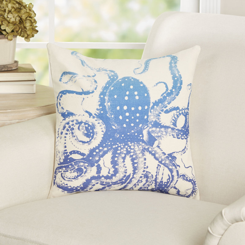Cotton Reversible Throw Pillow