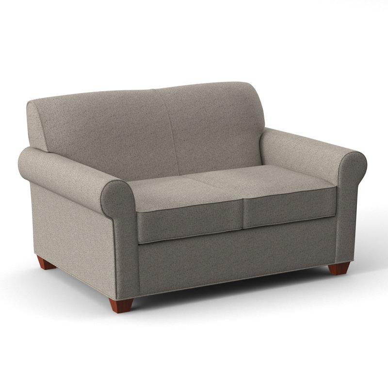 Finn 59" Rolled Arm Loveseat, BM Cherry, Static Harmony