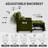 Convertible Sofa Bed, 3 in 1 Pull Out Couch, Loveseat Sleeper with Side Pocket, Living Room Sofa with Adjustable Backrest | USB Charging Port | Two Pillows | Towel Fabric -154435119