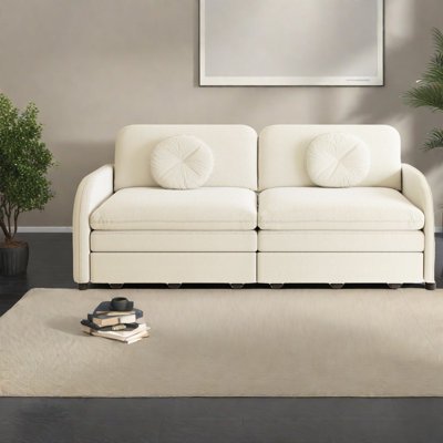 Multifunctional Sofas With Usb, Chenille Fabric, Modern Style For Living Room