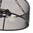 3-Light Matte Black Drum Farmhouse Semi-Flush Mount