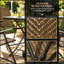 Ensemble de mobilier de jardin gain de place, ensemble repas de patio pliable, ensemble de conversation de jardin cinq pièces
