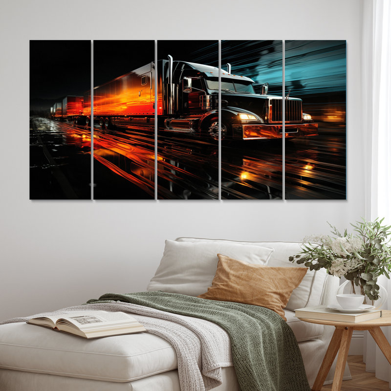 «Truck 53Ft Translucent Rhythms II on Canvas», reproduction de 5 pièces