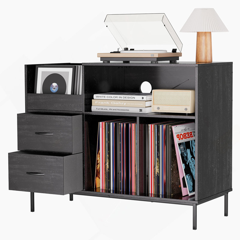 Armoire polyvalente blanche et bleue avec cinq tablettes pour un rangement organisé et une esthétique moderne