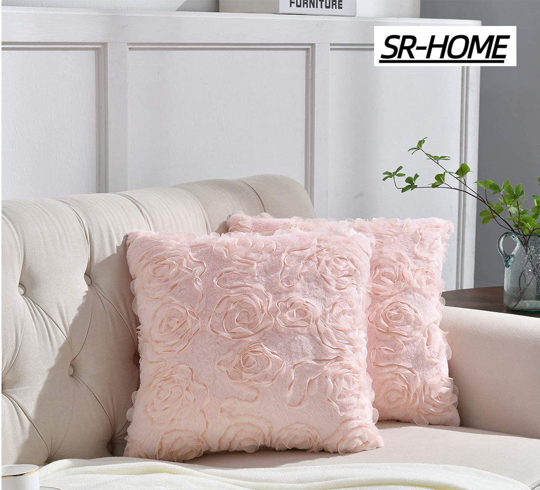 Faux rabbit fur online pillow