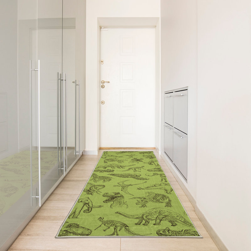 Tapis décoratif en fibres de polyester à haute densité Cliffage, Tapis de couloir 2 pi 5 po x 7 pi 5 po