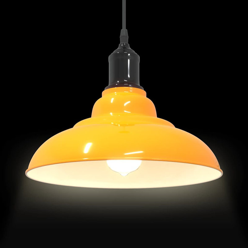 Adalinne 1 - Light Gloss Orange Pendant, Gloss Yellow