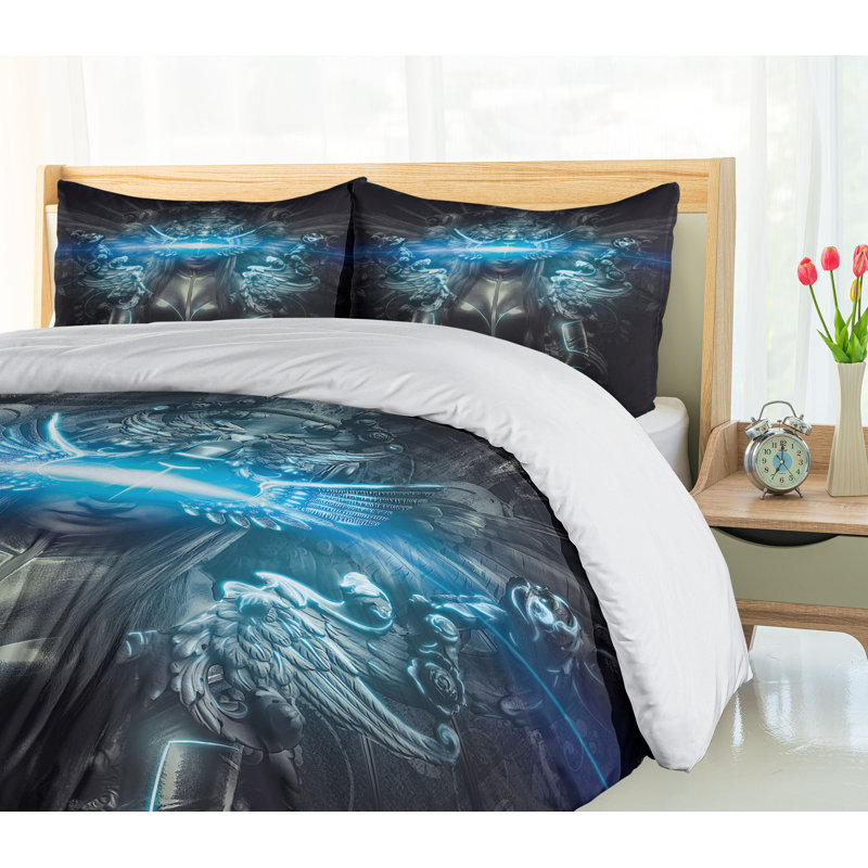 Polyester Duvet Cover, King Duvet Cove + 2 Standard Shams