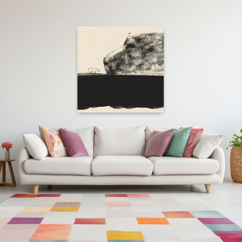 Art contemporain ours contemporain, H 48 po x l 48 po