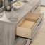 Commode double 6 tiroirs avec miroir Earvin