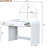 White 39" Bedroom Makeup Vanity Table. Touch Screen Lighted Mirror And Drawer. Curved Design For Elegance. Adequate Storage Space. User-. Simple Installation Procedure-130041072