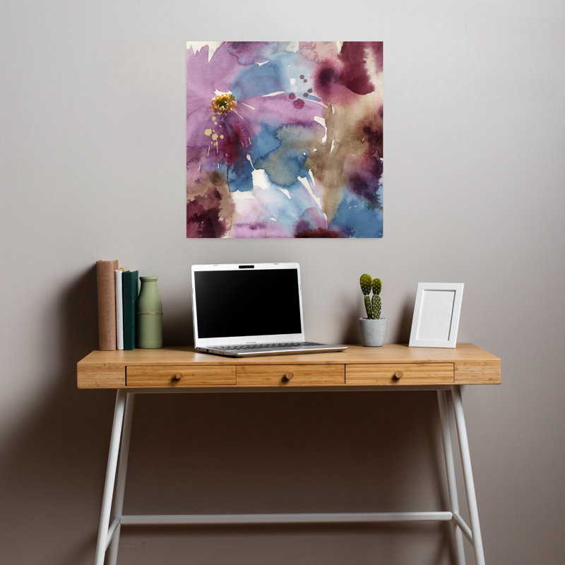 Lavallière I, abstrait, audacieux, nature, art floral, H 18 po x l 18 po