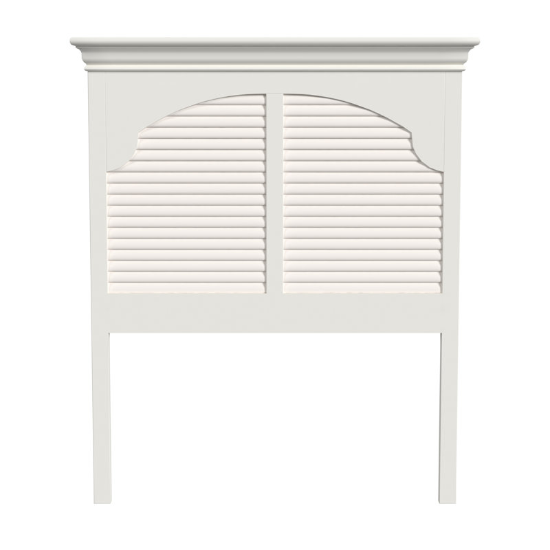 Neopolitan Twin Louvered Panel Headboard Creamy White, Twin, Creamy White