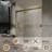 56”-60”W*72”H Double Sliding Shower Door with 5/16”(8mm) Thickened Upgrade Tempered Glass,aluminum alloy hardware,Brushed Gold-124532295