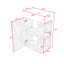 Meuble-lavabo de salle de bain avec lavabo en céramique, armoire de rangement et tablettes ouvertes-1096275697