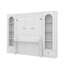 Grand lit escamotable grand format avec armoires de rangement, tiroirs, éclairage DEL et tablettes-408957853