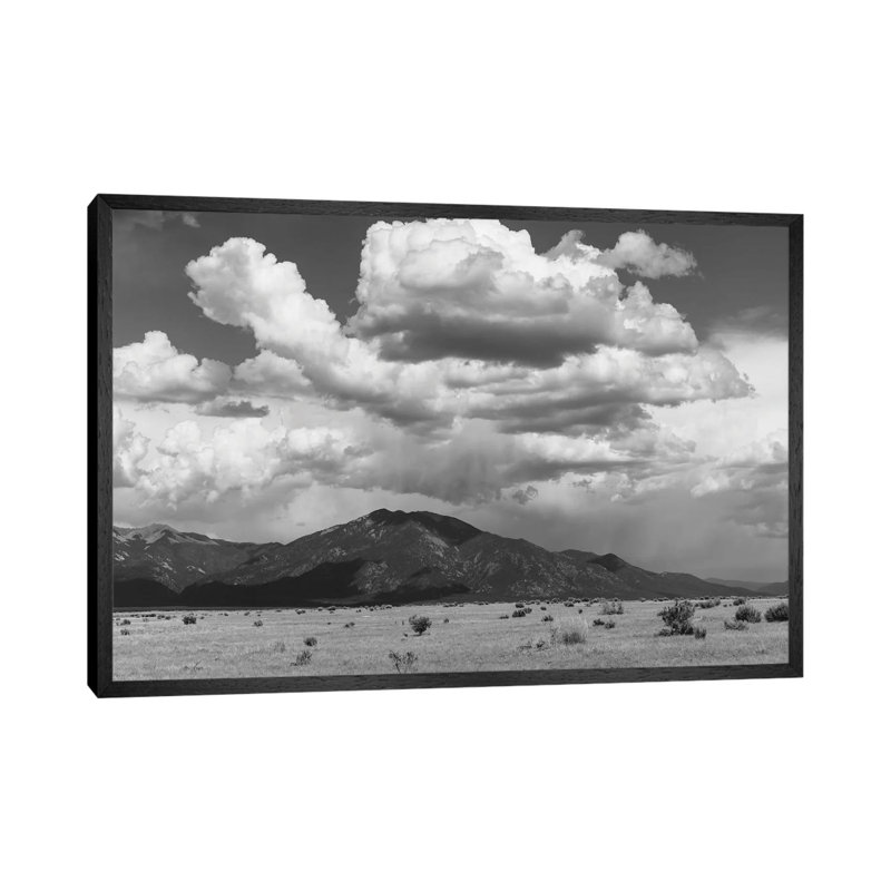 Taos Mountains III by Bethany Young - Print on Canvas, 66.04cm H x 101.6cm W x 3.81cm D, Black Framed