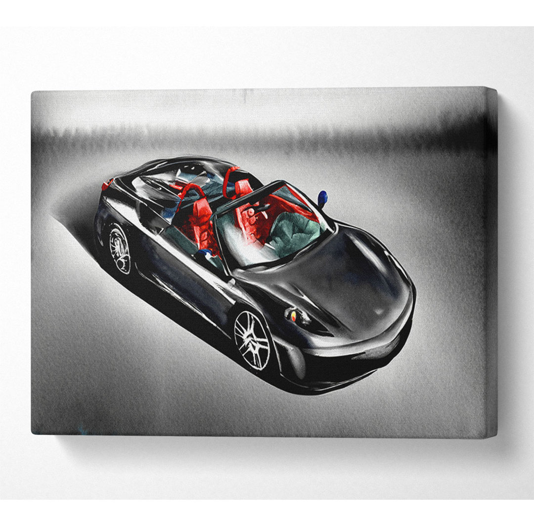 Ferrari Silver - Kunstdrucke auf Leinwand - Wrapped Canvas