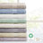 6 Piece 100% Organic Cotton Bath Towels Multi-Size Set-1666916644