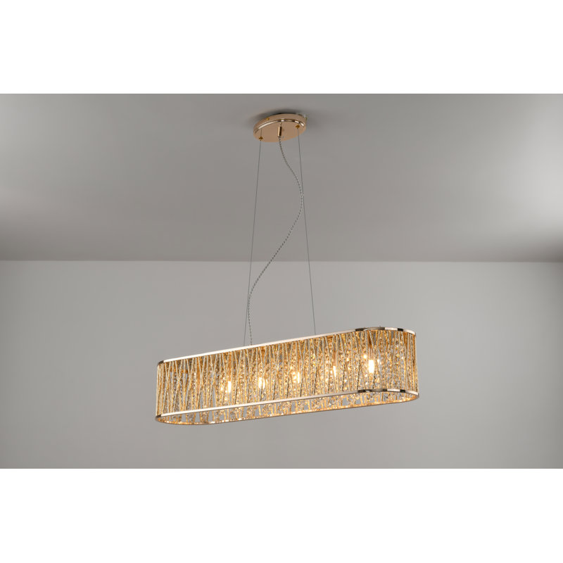 Asla 6 - Light Kitchen Island Pendant, Gold