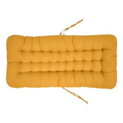 Chair Cushion with Elastic and Tie Straps