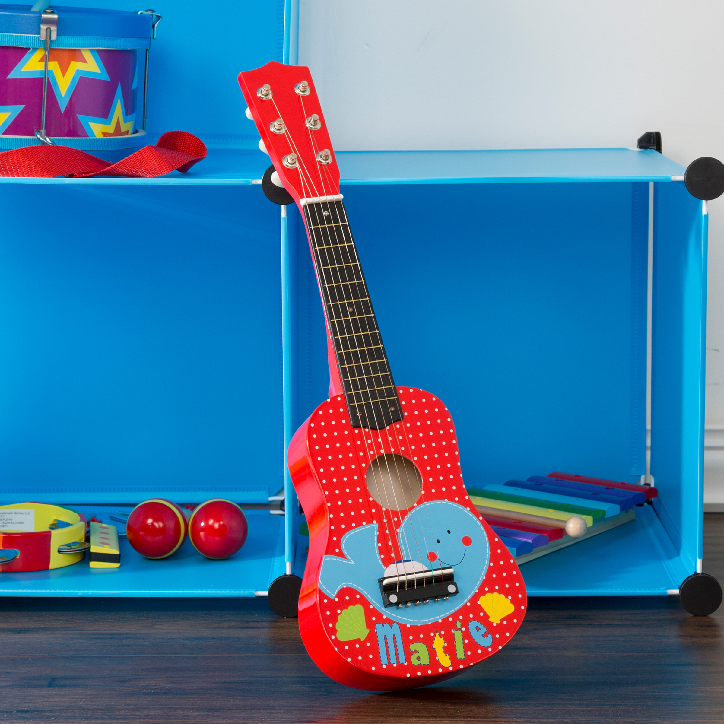 Jouet guitare enfant, guitare électronique pour enfants à 6 cordes