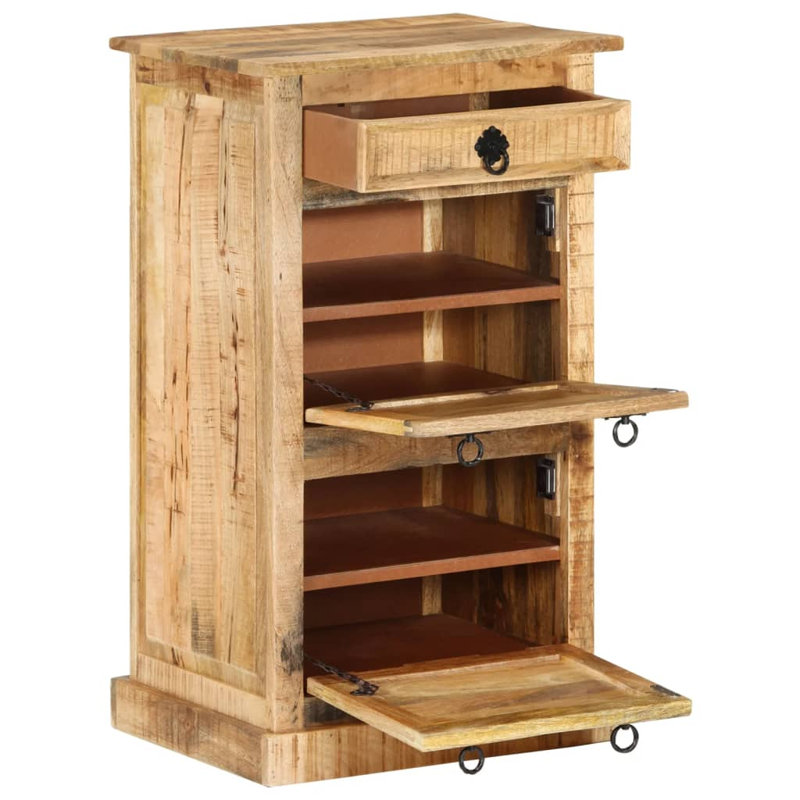 8 Pair Solid Wood Shoe Rack