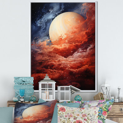 Planète Jupiter orageux II - impressions sur toile de Jupiter