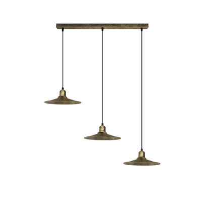 Dianna 3 - Light Dark Brown Kitchen Island Pendant