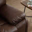 Fauteuil inclinable manuel en cuir véritable 40,9 po Grain Top Top (ensemble de 2)
