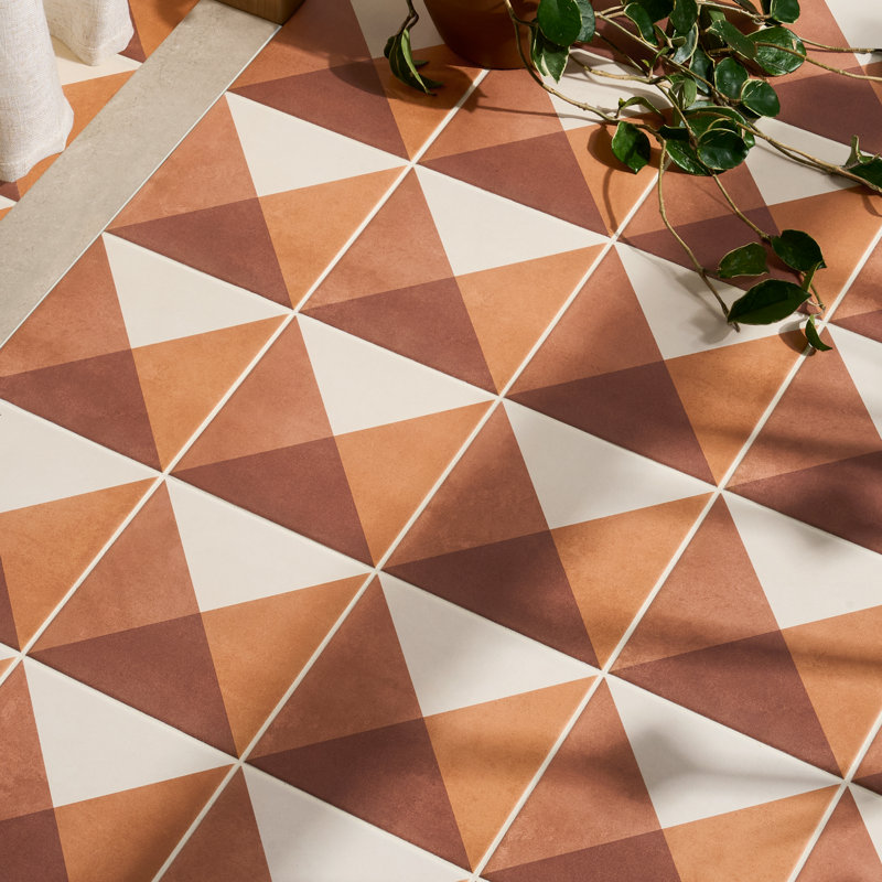 Art Geo By Elizabeth Sutton 7.87 In. X 7.87 In. Matte Porcelain Floor And Wall Tile (10.76 Sq. Ft. / Case)