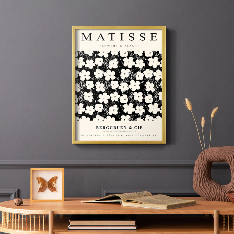 Matisse CCV, reproduction encadrée - bois massif, Doré, H 20 po x l 16 po