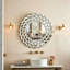 Beveled Frameless Gear Accent Wall Mirror