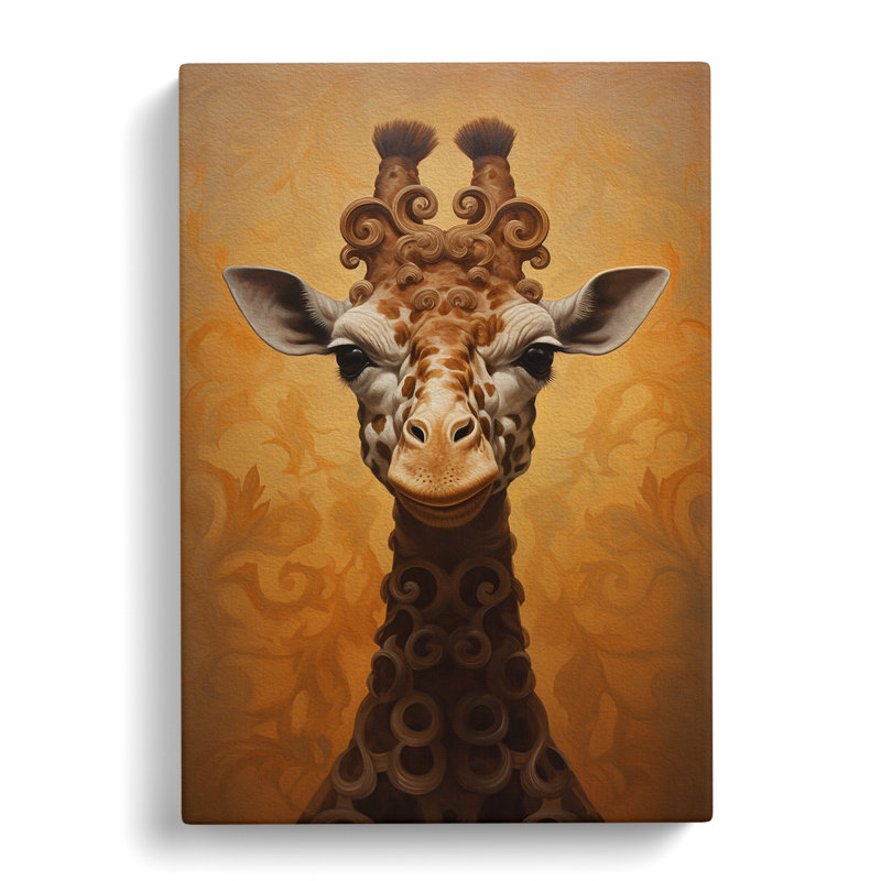 Giraffe Baroque - Wrapped Canvas