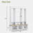 Elegant Hall Tree With App Controlled Led Light, 9 Hooks, Storage Bench, 3 Large Cabinets And Open Shelves-1853272297
