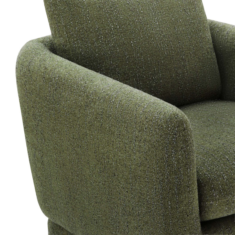 Fauteuil pivotant de 33 po de large Ramel, Forêt douce