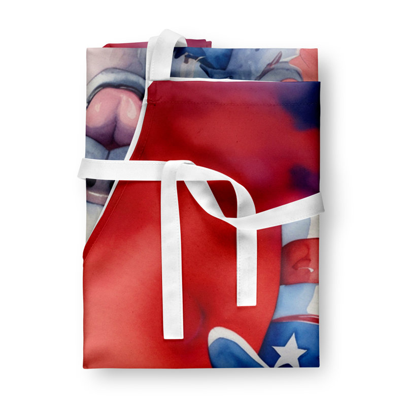Patriotic American Apron, Kuvasz