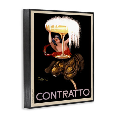«Vintage Contratto & Woman», estampe numérique, design par Leonetto Cappiello