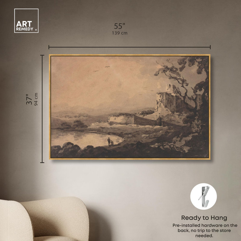 "William Gilpin", impression d'art sur toile par Art Remedy, Cadre flottant doré, H 3 po x l 55 po x P 1,8 po
