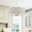 Lustre tambour à abat-jour Berthine-957907449