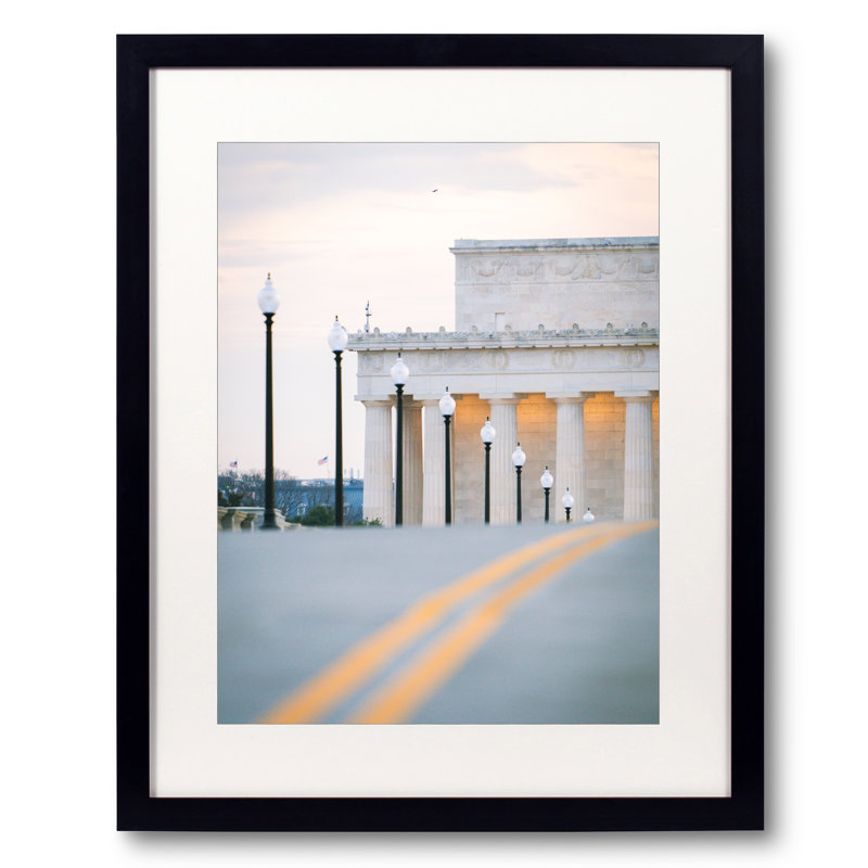 Road To Lincoln Print by Angela Pan, Black Framed Paper, 30" H x 24" W