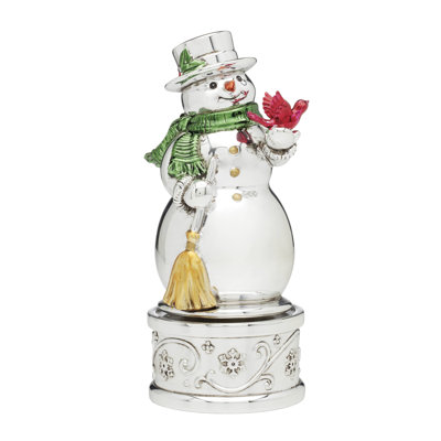 Bonhomme de neige musical rétro de Noël