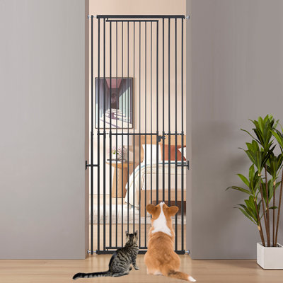 119-221 cm Extra Tall No-Drill Pressure-Fit Cat Gate, Fits 69.9-94 cm Wide Openings