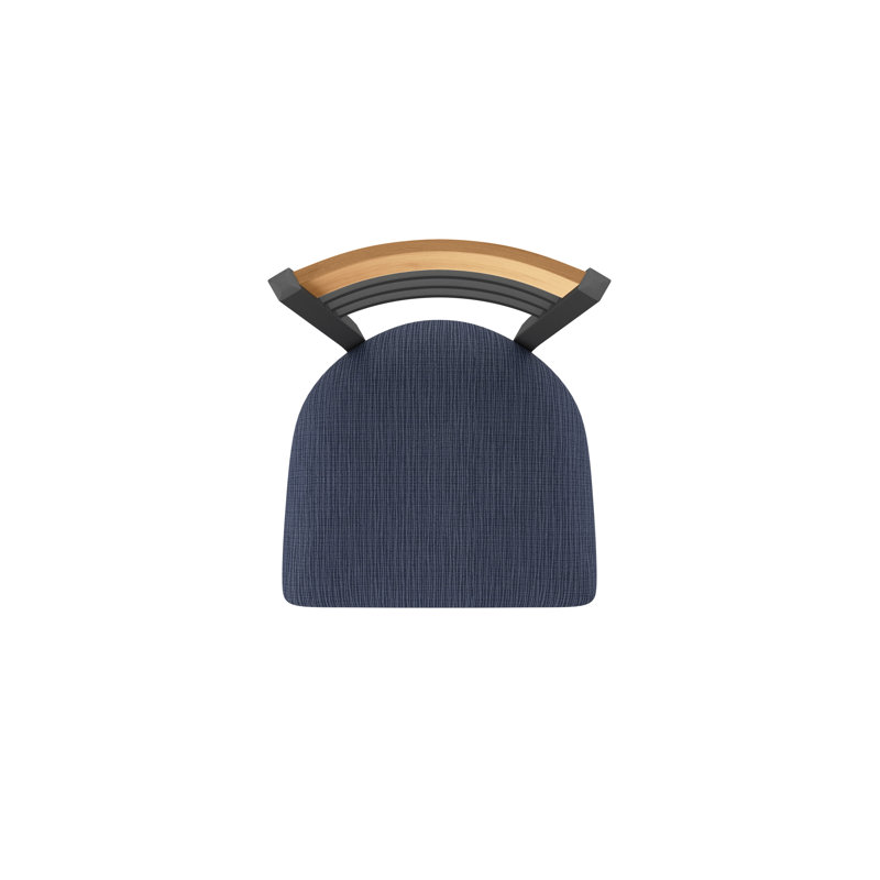Tabouret de comptoir pivotant 880 Eleanor, Étain, Bleu très foncé, Tabouret de comptoir (siège d’une hauteur de 25