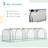 Outsunny 11' X 3' X 2.5' Mini Greenhouse